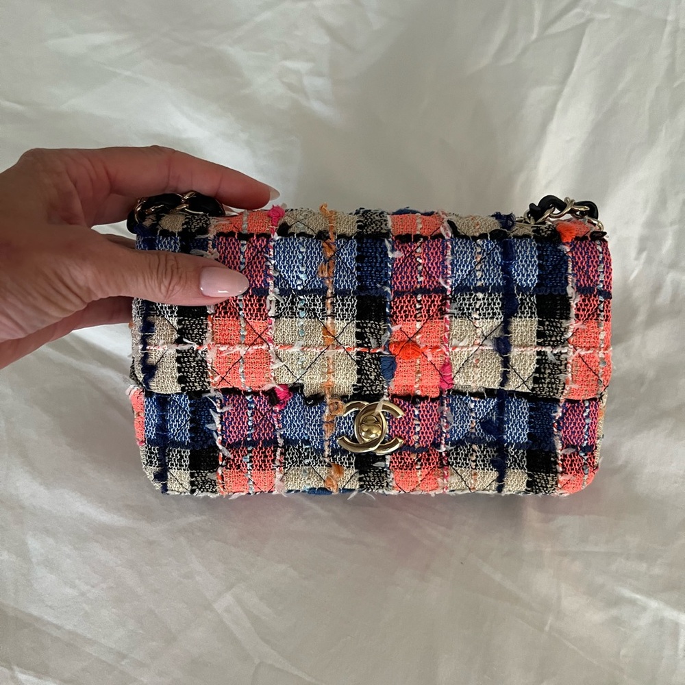 SOLD ‼️ Chanel Multicolor Tweed Chanel mini classic